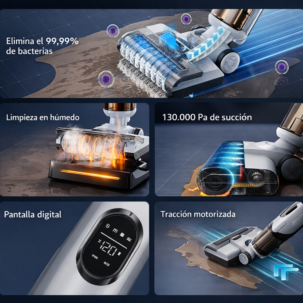 T8 Aspiradora Fregadora 3 en 1