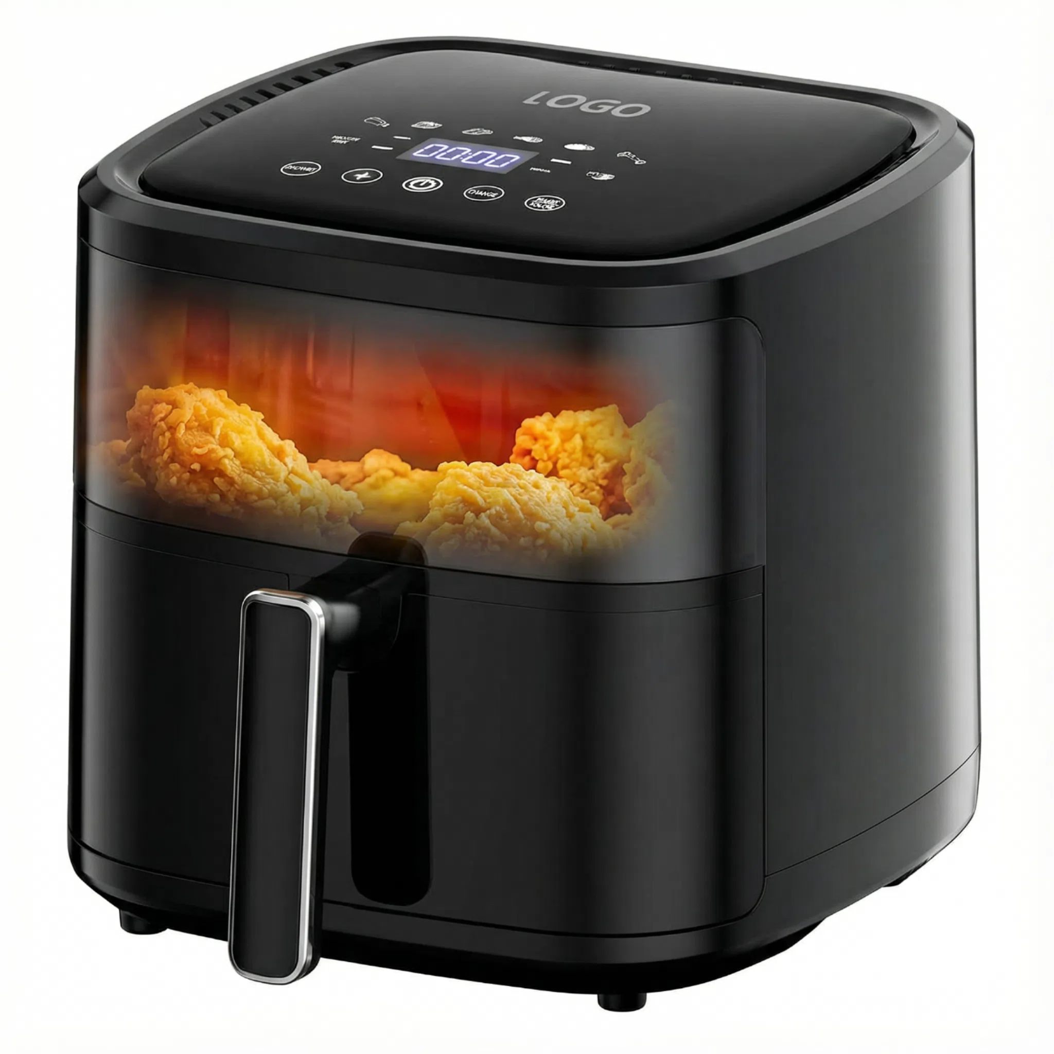 Freidora de Aire 4L con Control Preciso NTC – 1200W, 8 Programas, Sin Aceite